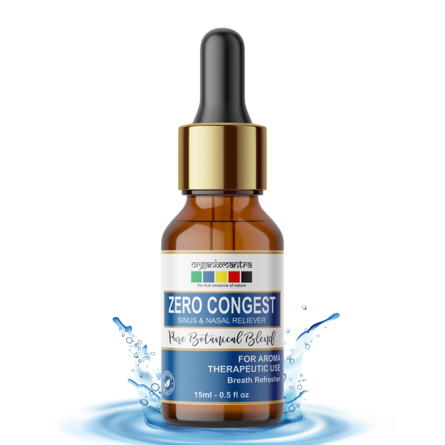 Organix Mantra Zero Congest, Breathe Refresher Pure Botanical Blend, 15ML