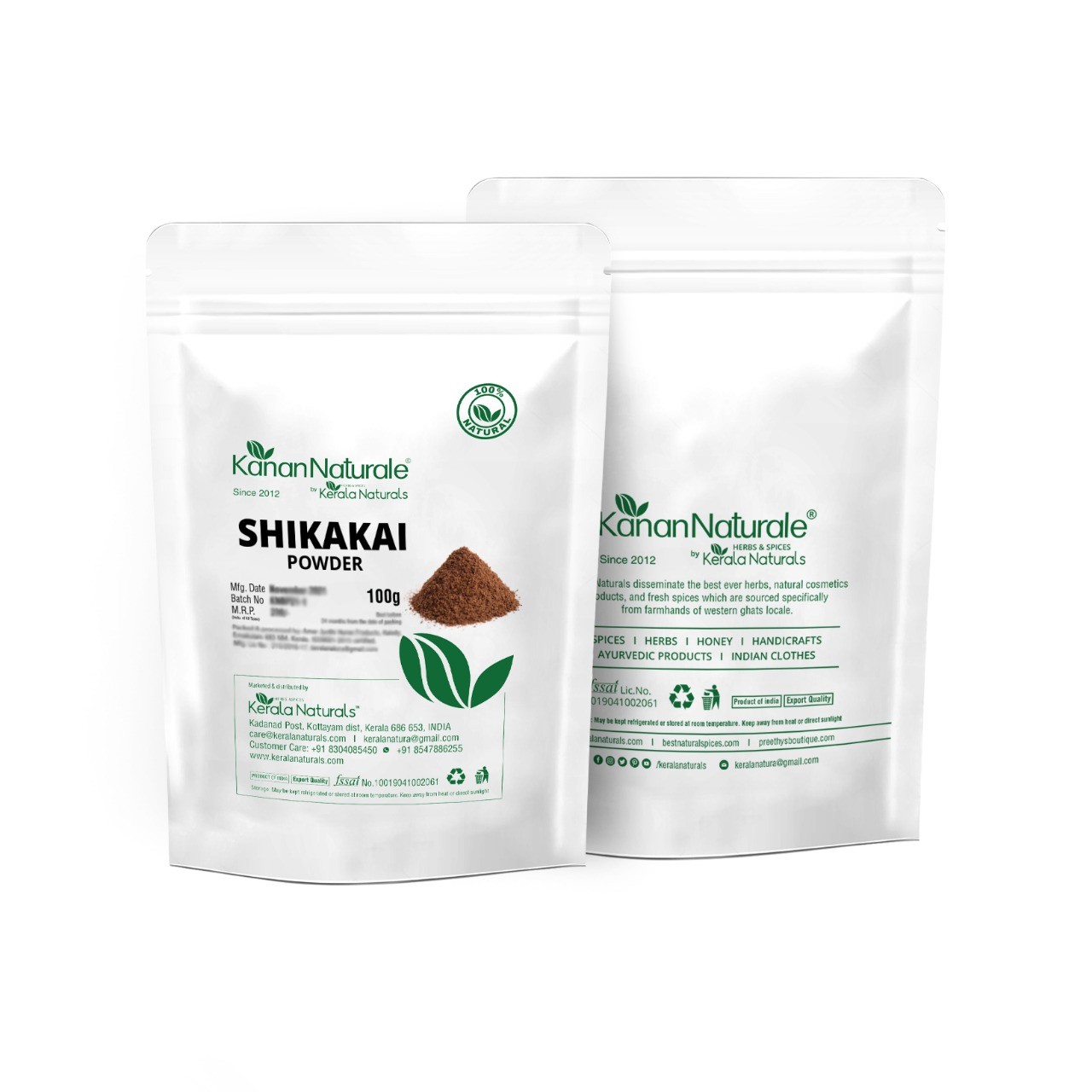 Kerala Naturals Shikakai powder  2 * 100gm