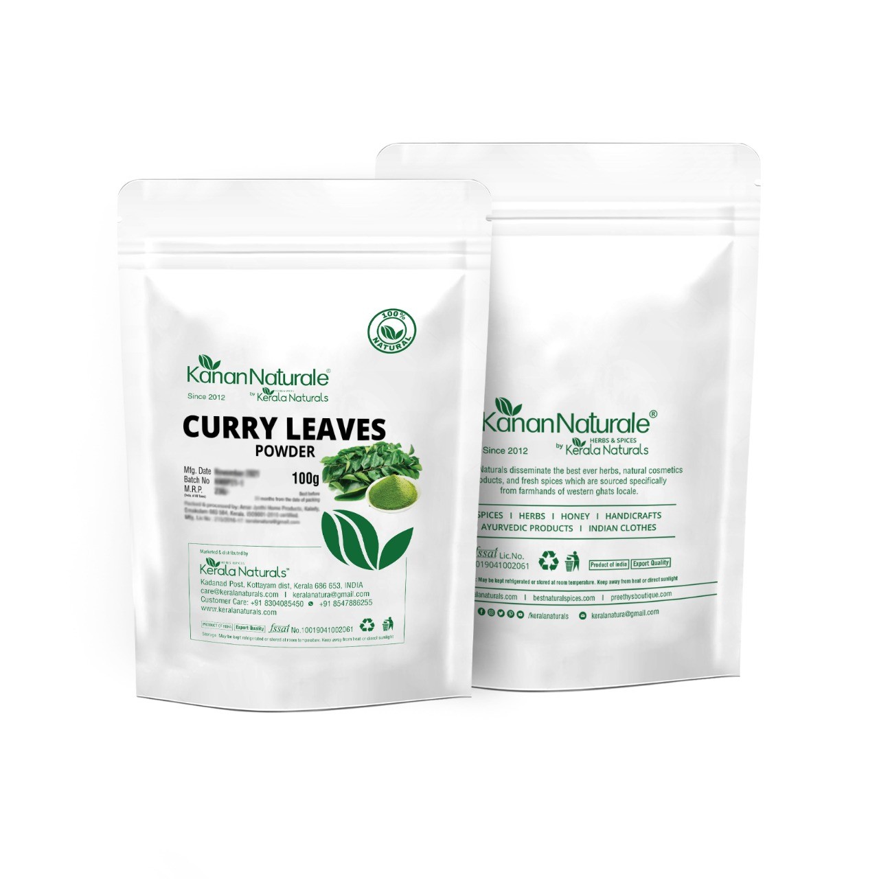 Kerala Naturals Curryleaves Powder  2 * 100gm